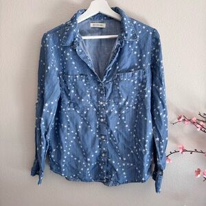 Eco Malibu Star Patterned Chambray Shirt